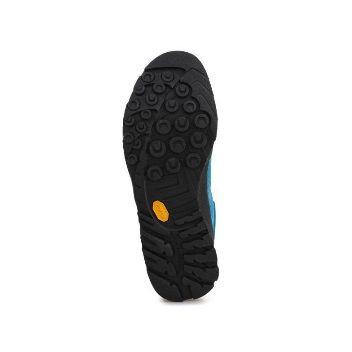 Žygio batai La Sportiva Boulder X Mid GTX, mėlyni ir geltoni