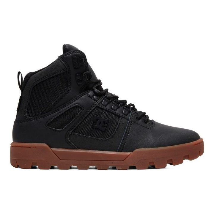 Vyriški pašiltinti aulinukai DC Pure High Top, juodi