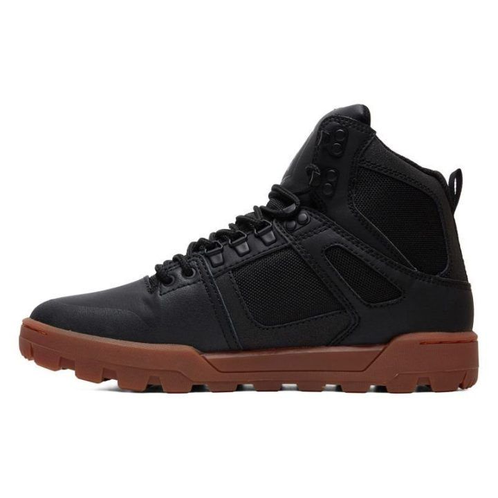 Vyriški pašiltinti aulinukai DC Pure High Top, juodi