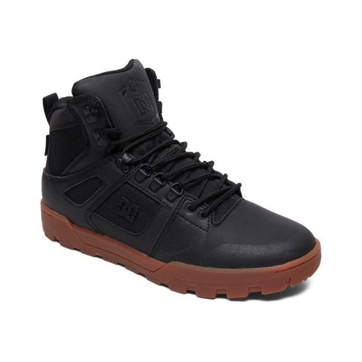 Vyriški pašiltinti aulinukai DC Pure High Top, juodi