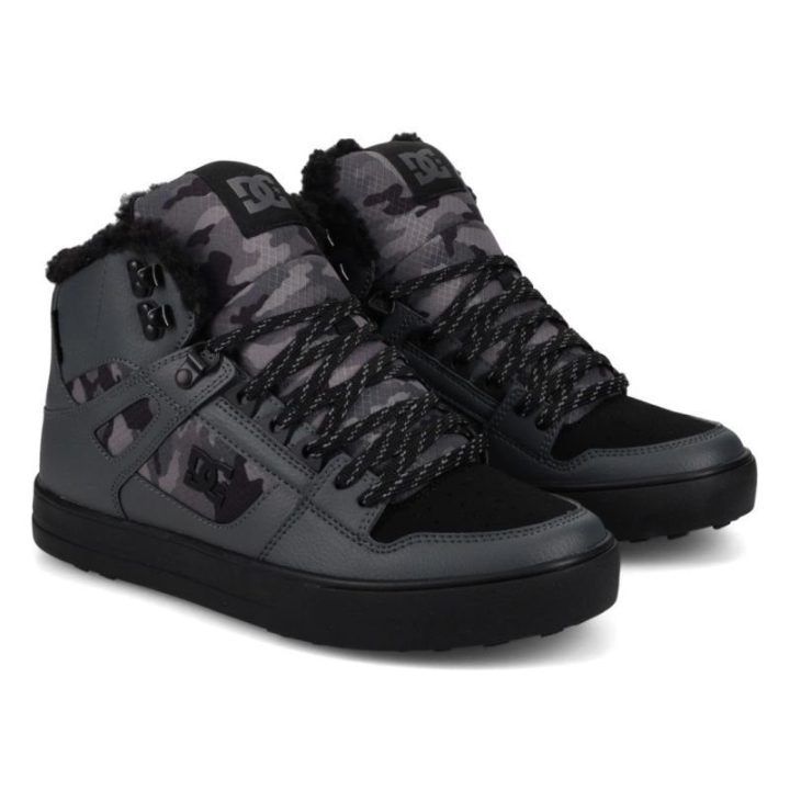 Vyriški žieminiai sportbačiai DC Pure High Top WNT, tamsiai pilki