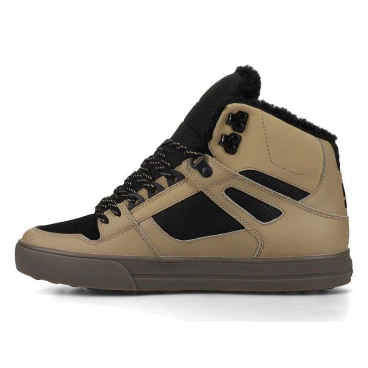 Vyriški pašiltinti aukšti batai DC Pure High Top, smėlio