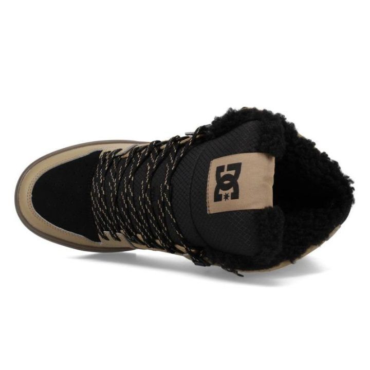Vyriški pašiltinti aukšti batai DC Pure High Top, smėlio