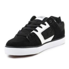 Vyriški sportbačiai DC Shoes Pure, juodi, balti ir gumos spalvos