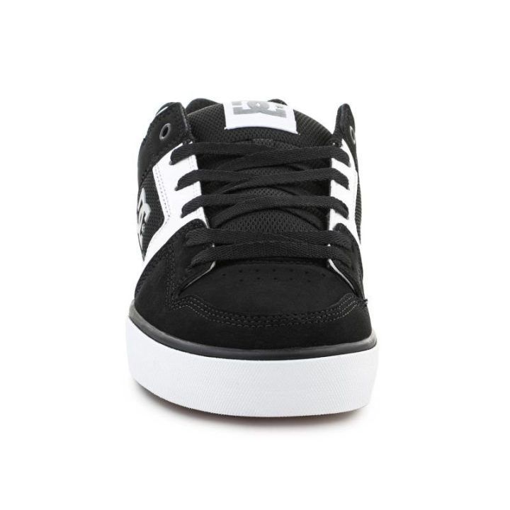Vyriški sportbačiai DC Shoes Pure, juodi, balti ir gumos spalvos