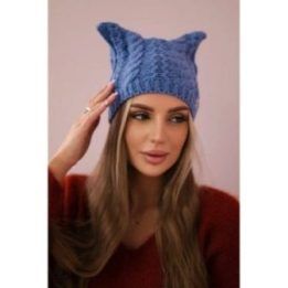 Moteriška kepurė su fliso pamušalu Rabbid, šviesiai džinsinė