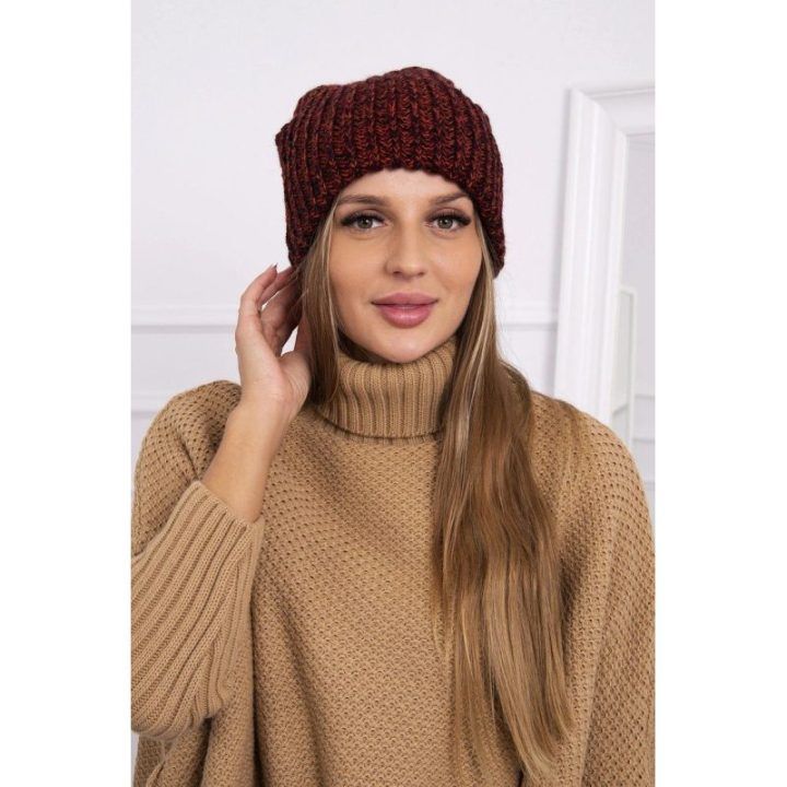 Moteriška žieminė kepurė Delia, bordo