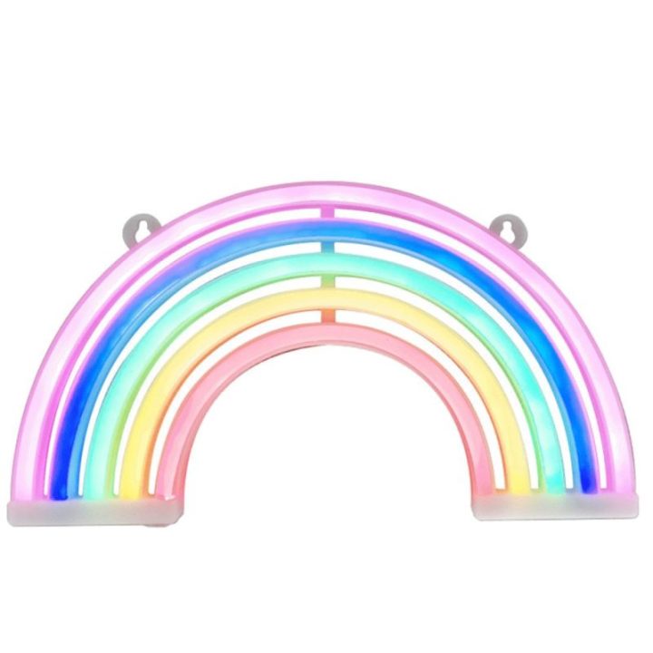 Vaivorykštės formos LED dekoratyvinis šviestuvas, 30 × 16,5 × 1,5 cm