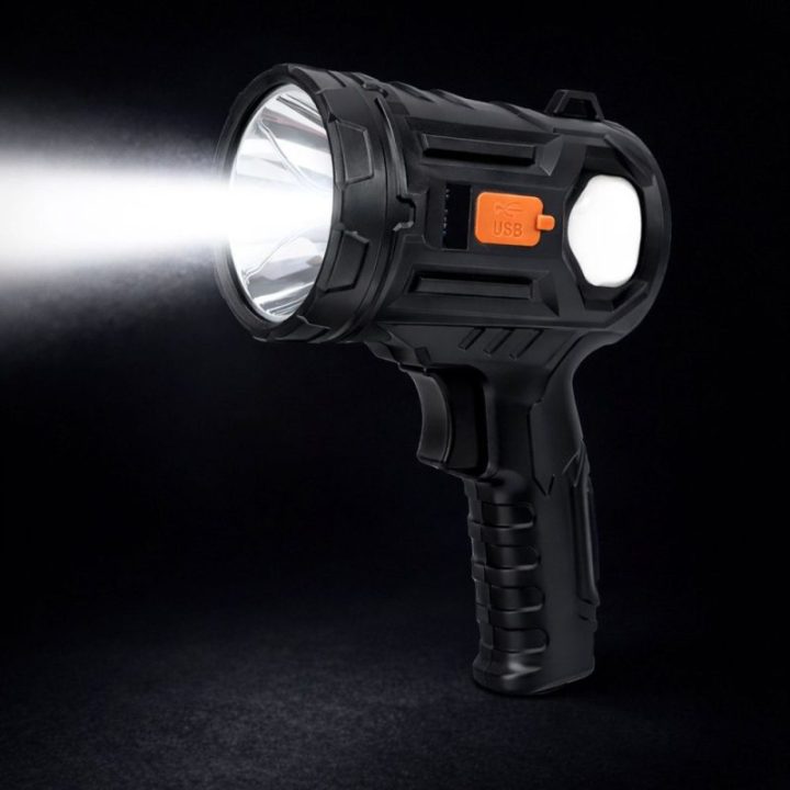 LED rankinis prožektorius su 6 režimais, 19 cm