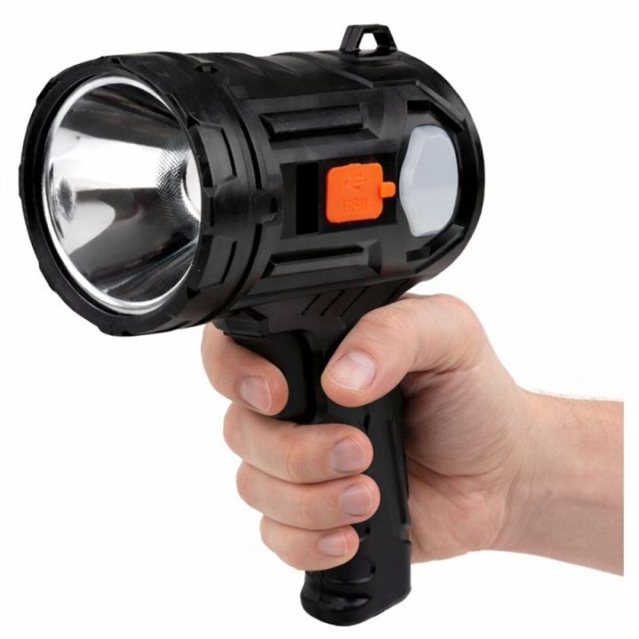 LED rankinis prožektorius su 6 režimais, 19 cm