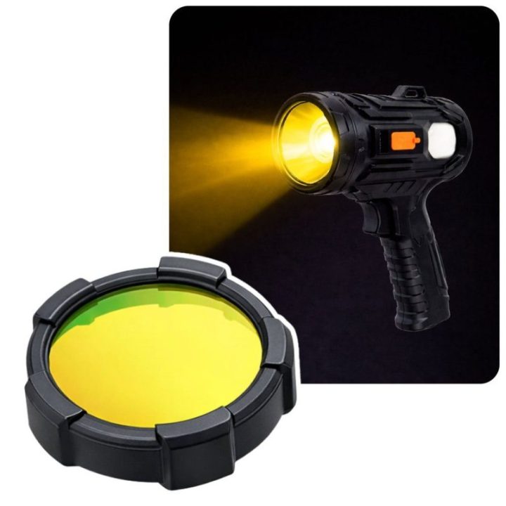 LED rankinis prožektorius su 6 režimais, 19 cm