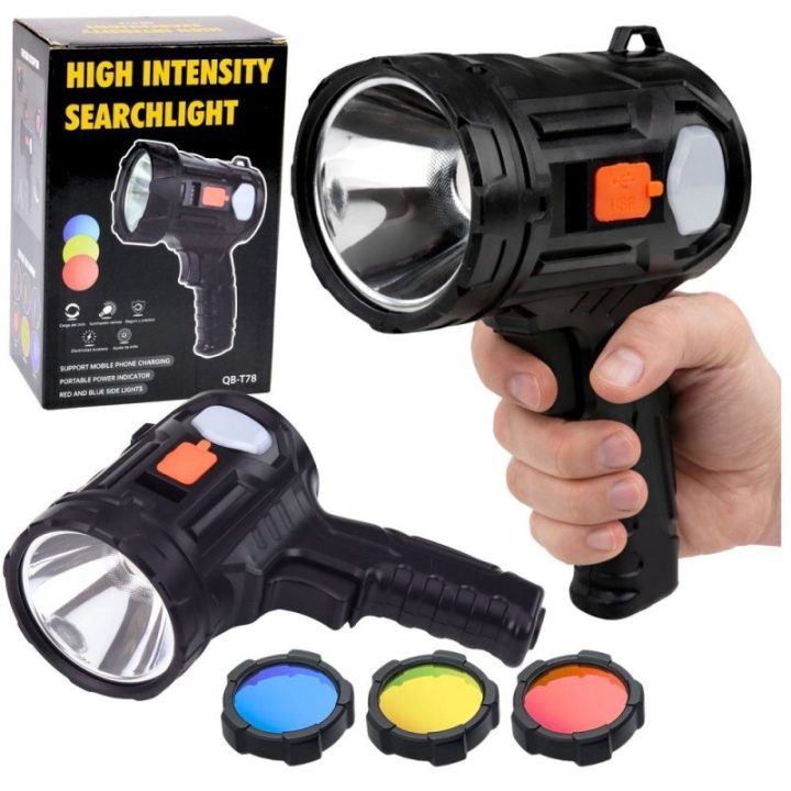 LED rankinis prožektorius su 6 režimais, 19 cm