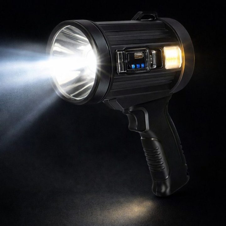 LED prožektorius su saulės įkrova, 800 lm, 400 m
