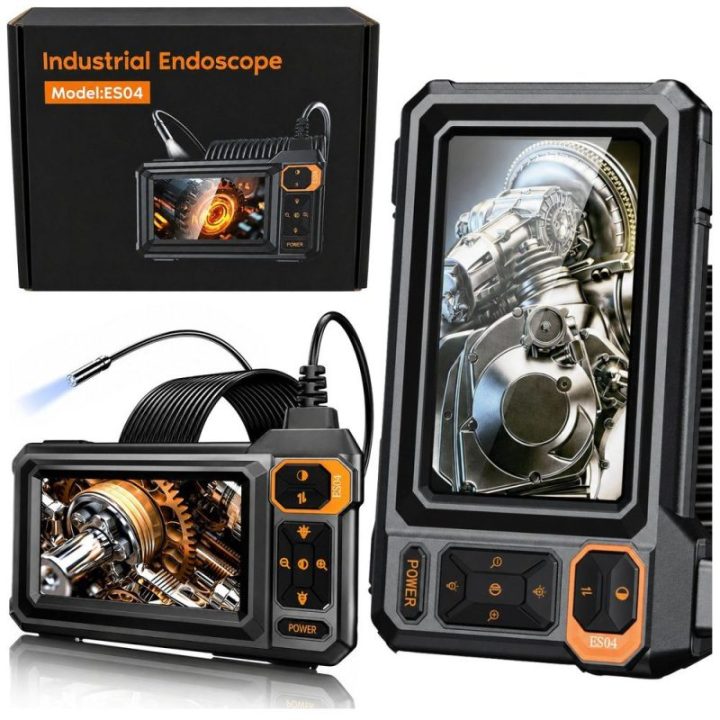 Laidinė endoskopinė kamera su 4,3 col. LCD ekranu, IP67