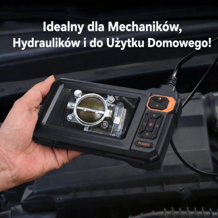 Laidinė endoskopinė kamera su 4,3 col. LCD ekranu, IP67