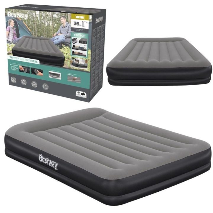Dvigubas pripučiamas čiužinys Bestway TriTech, 203 × 152 × 36 cm