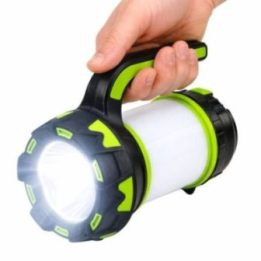 Įkraunamas LED stovyklavimo žibintas 2 viename