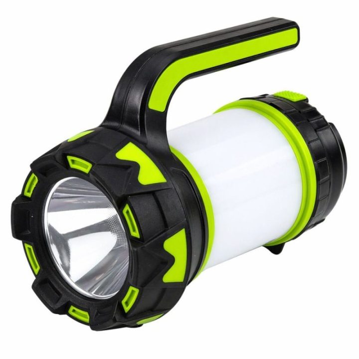 Įkraunamas LED stovyklavimo žibintas 2 viename
