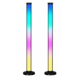 Išmanus RGB LED grindų šviestuvų komplektas, 2 vnt., 125 cm