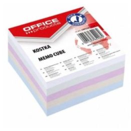 Lapelių kubelis OFFICE PRODUCTS, 85 × 85 × 40 mm, įvairiaspalvis
