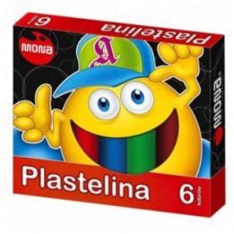 Plastilinas MONA, 6 spalvų