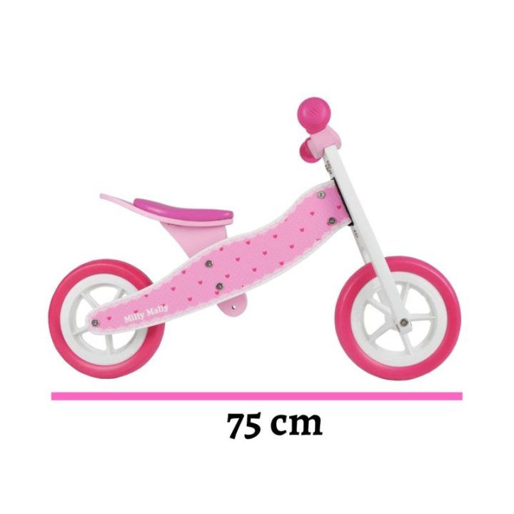 Vaikiškas triratukas 2 viename Milly Mally Look, su širdelėmis