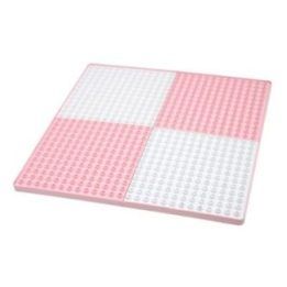 Pagrindas didelėms kaladėlėms Tega Multifun, 42,5 × 42,5 cm, rožinis