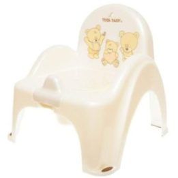 Vaikiškas naktipuodis-kėdutė su meškiukais Tega, perlamutrinis