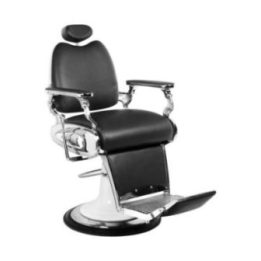 Barberio krėslas su atlenkiamu atlošu Gabbiano Moto Style, juodas