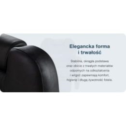 Barberio krėslas su hidrauliniu keltuvu Hair System New York, juodas