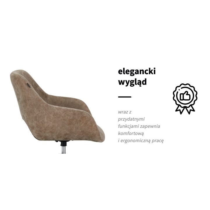 Kirpyklos krėslas Gabbiano Morena Modern Old Leather, rudas