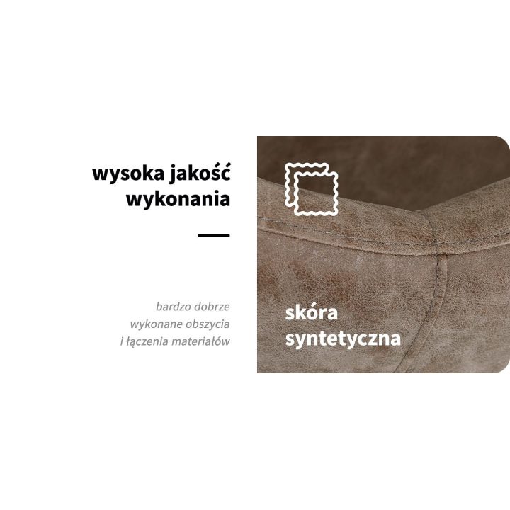 Kirpyklos krėslas Gabbiano Morena Modern Old Leather, rudas