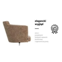 Kirpyklos krėslas Gabbiano Roma Old Leather, rudas