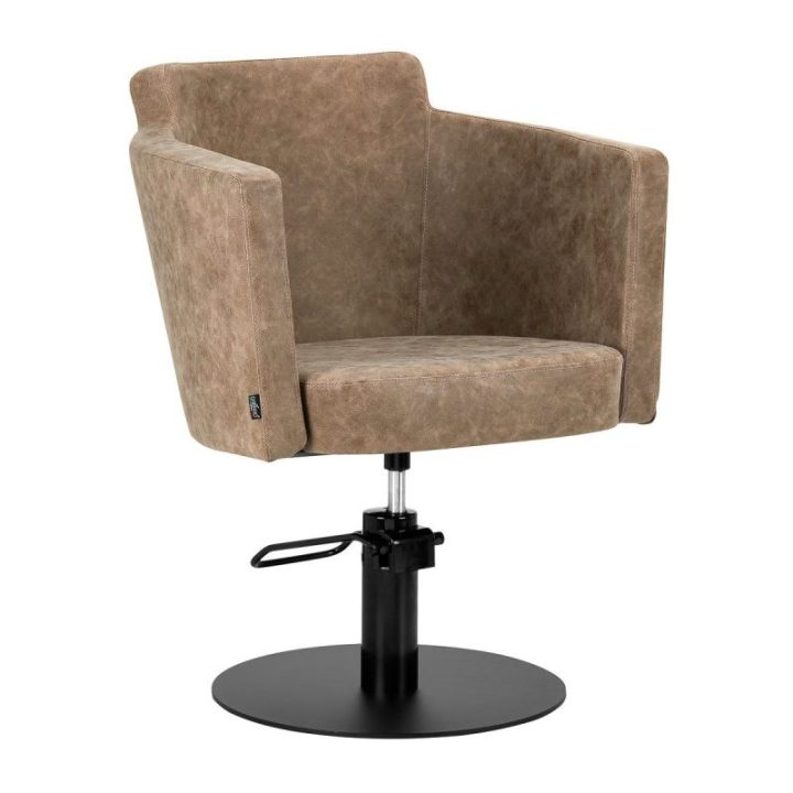 Kirpyklos krėslas Gabbiano Roma Old Leather, rudas