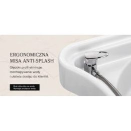 Plaukų plovimo kriauklė Gabbiano Head Spa 050, juoda
