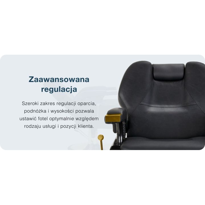 Barberio krėslas Hair System New York, juodas