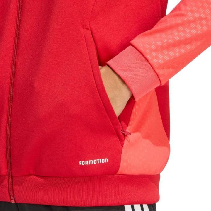 Vyriškas futbolo džemperis su užtrauktuku adidas Tiro 26, raudonas
