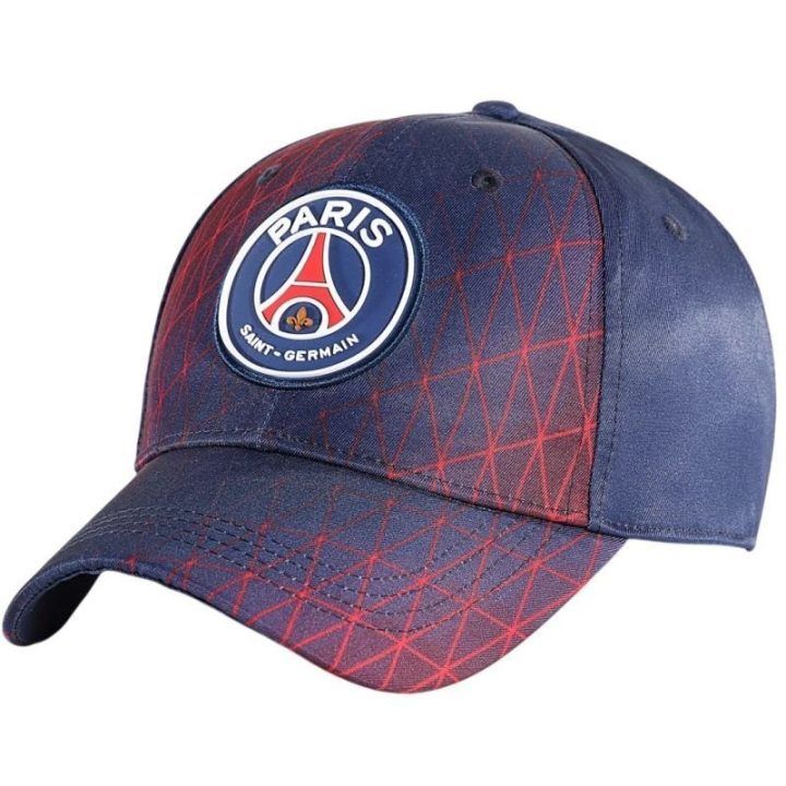 Kepurė su reguliuojama apimtimi PSG, mėlyna ir raudona