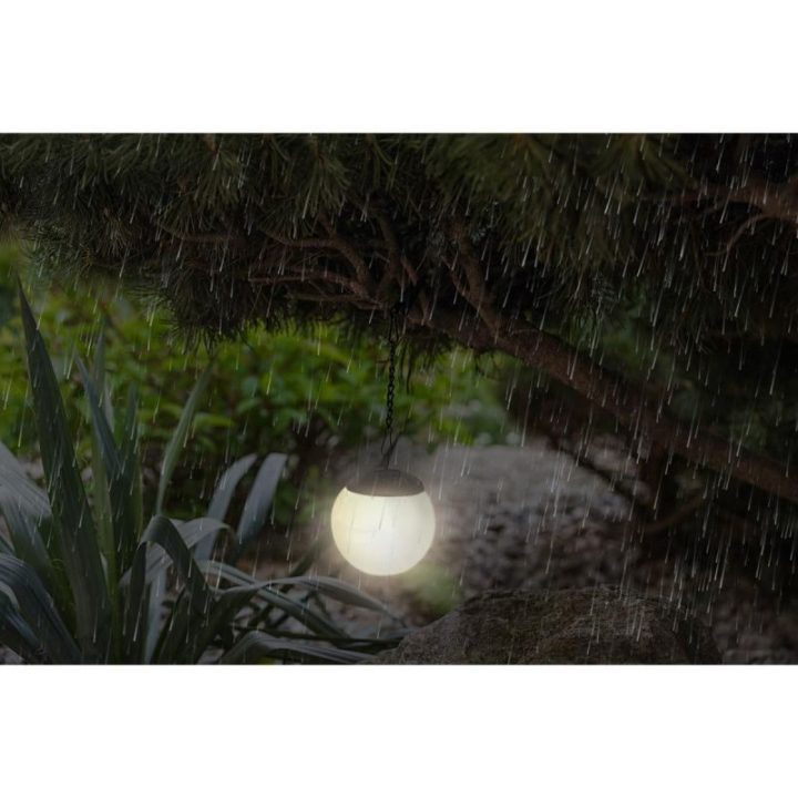 Saulės šviestuvai-kamuoliai Saska Garden, 2 vnt., 10 × 30 cm