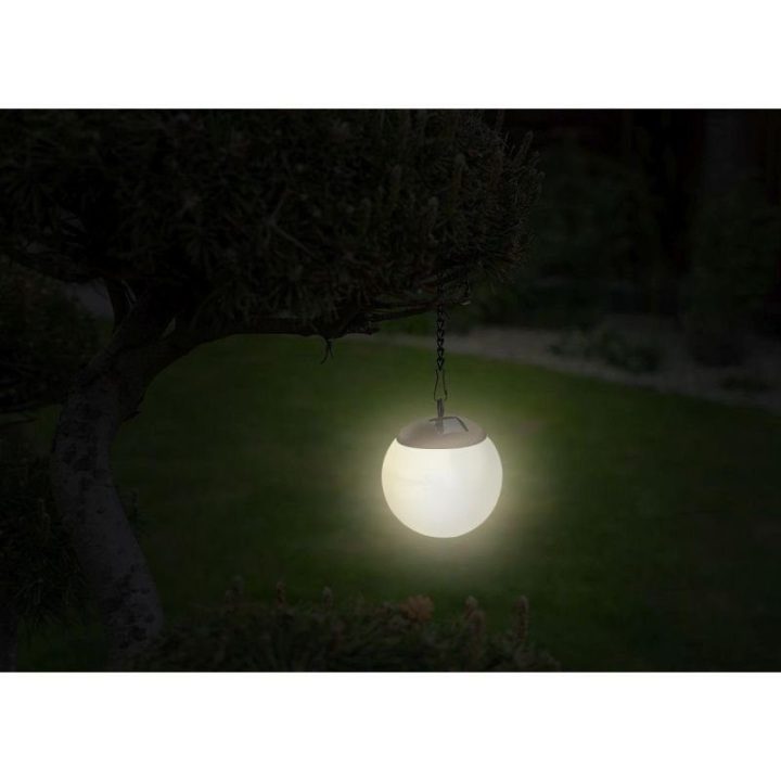 Saulės šviestuvai-kamuoliai Saska Garden, 2 vnt., 10 × 30 cm
