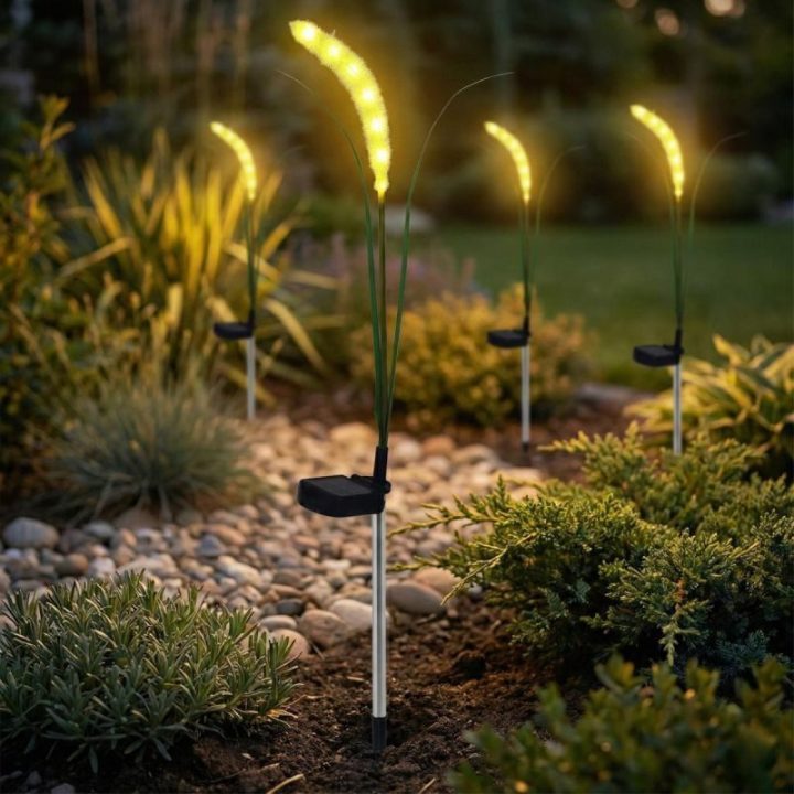 Saulės sodo šviestuvas su 6 LED Saska Garden, 75 cm, žalias