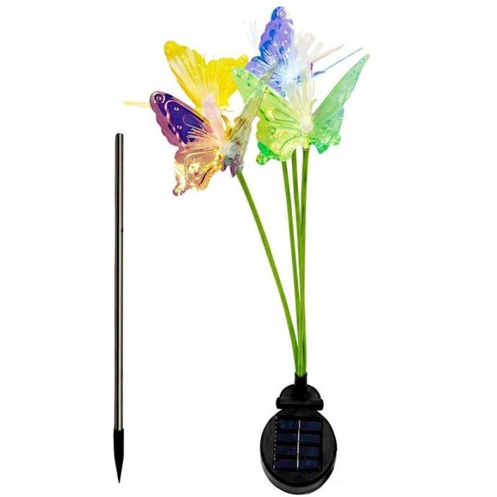 Saulės sodo lempa su judančiais drugeliais Progarden, 6 LED, 72 cm