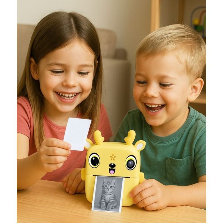 Skaitmeninis fotoaparatas su LCD ekranu Media-Tech Snapi, geltonas