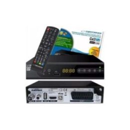 TV imtuvas Esperanza EV106R DVB-T2 H.265/HEVC, juodas