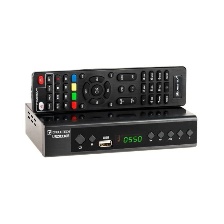 TV imtuvas DVB-T2 H.265/HEVC Cabletech, juodas