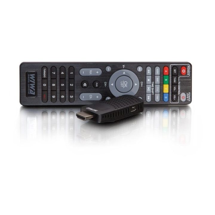 Mini TV imtuvas DVB-T/T2 H.265 Wiwa, juodas