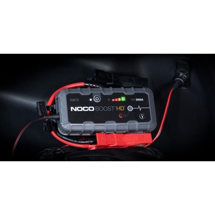 Automobilinis starteris STARTER GB70 Boost, 2000 A, juodas ir pilkas