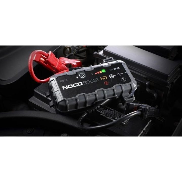 Automobilinis starteris STARTER GB70 Boost, 2000 A, juodas ir pilkas