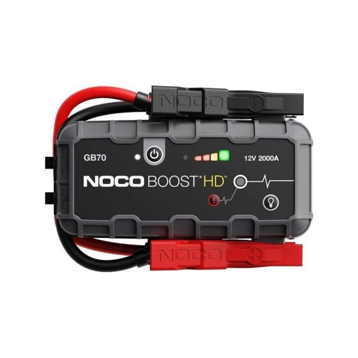 Automobilinis starteris STARTER GB70 Boost, 2000 A, juodas ir pilkas