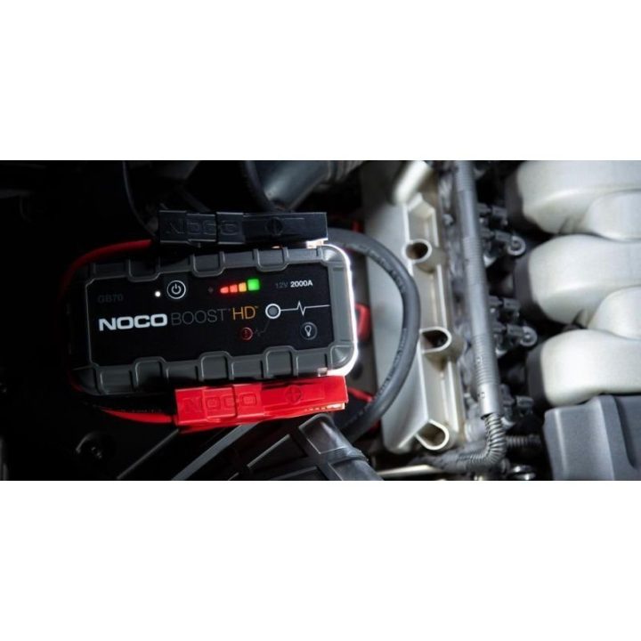 Automobilinis starteris STARTER GB70 Boost, 2000 A, juodas ir pilkas